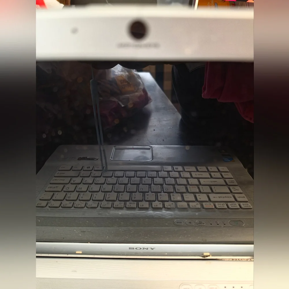 Sony Silver VAIO Laptop(Works But With Flaws)